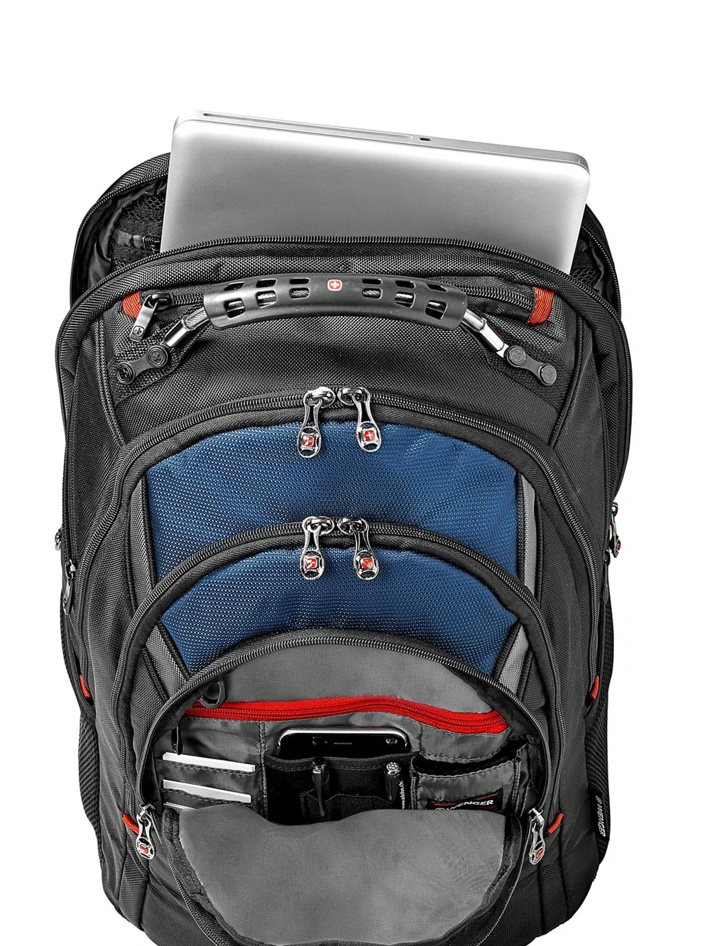 Wenger® Ibex Laptop Backpack, Black/Blue